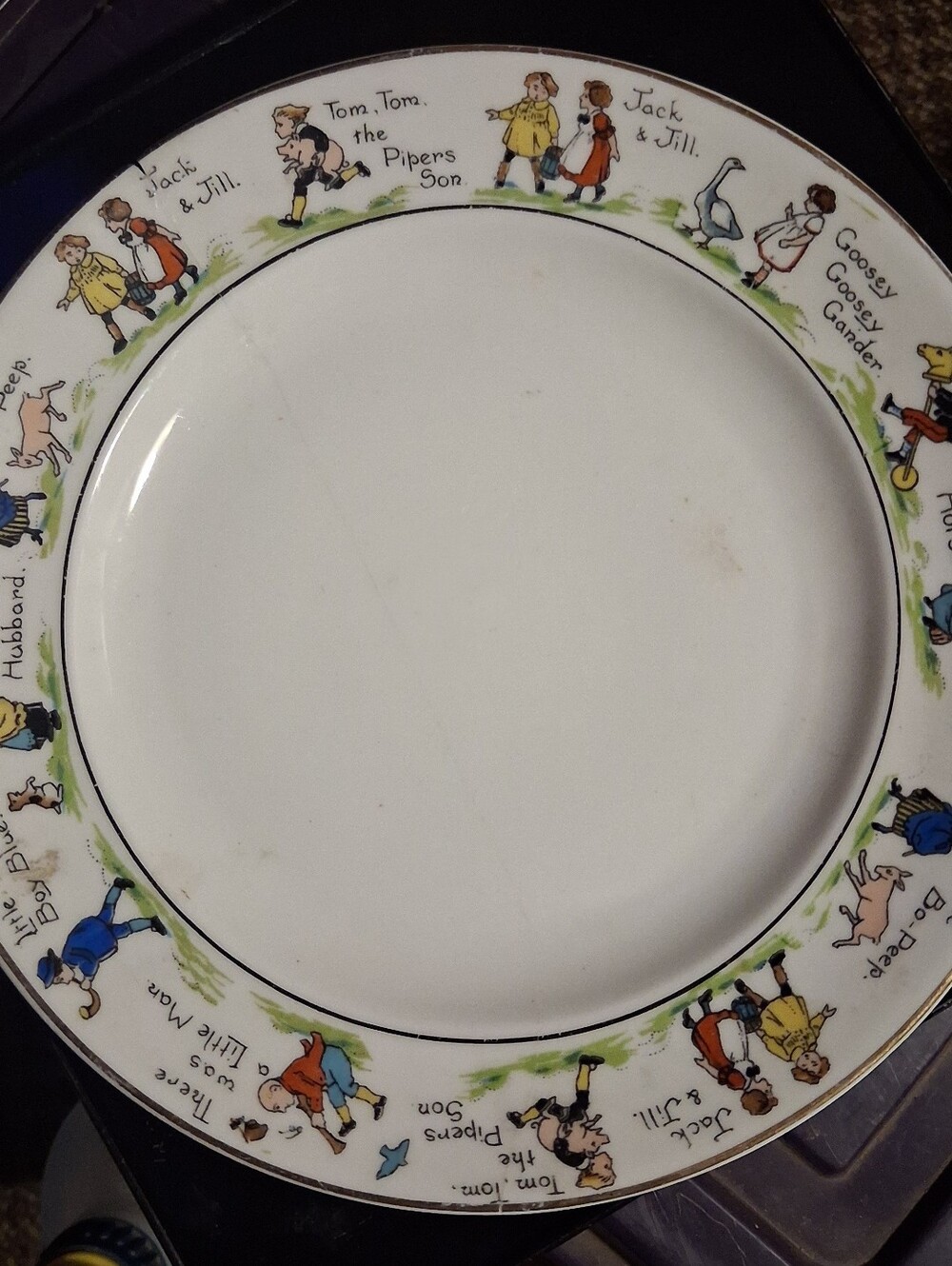 Vintage Nursery Baby Plate